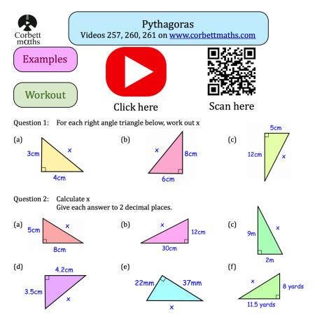 corbettmaths|corbettmaths pythagoras.